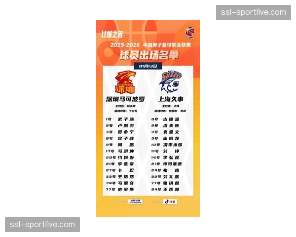 “常规赛收官战前瞻:上海久事与深圳马可波罗争夺最后季后赛席位”
